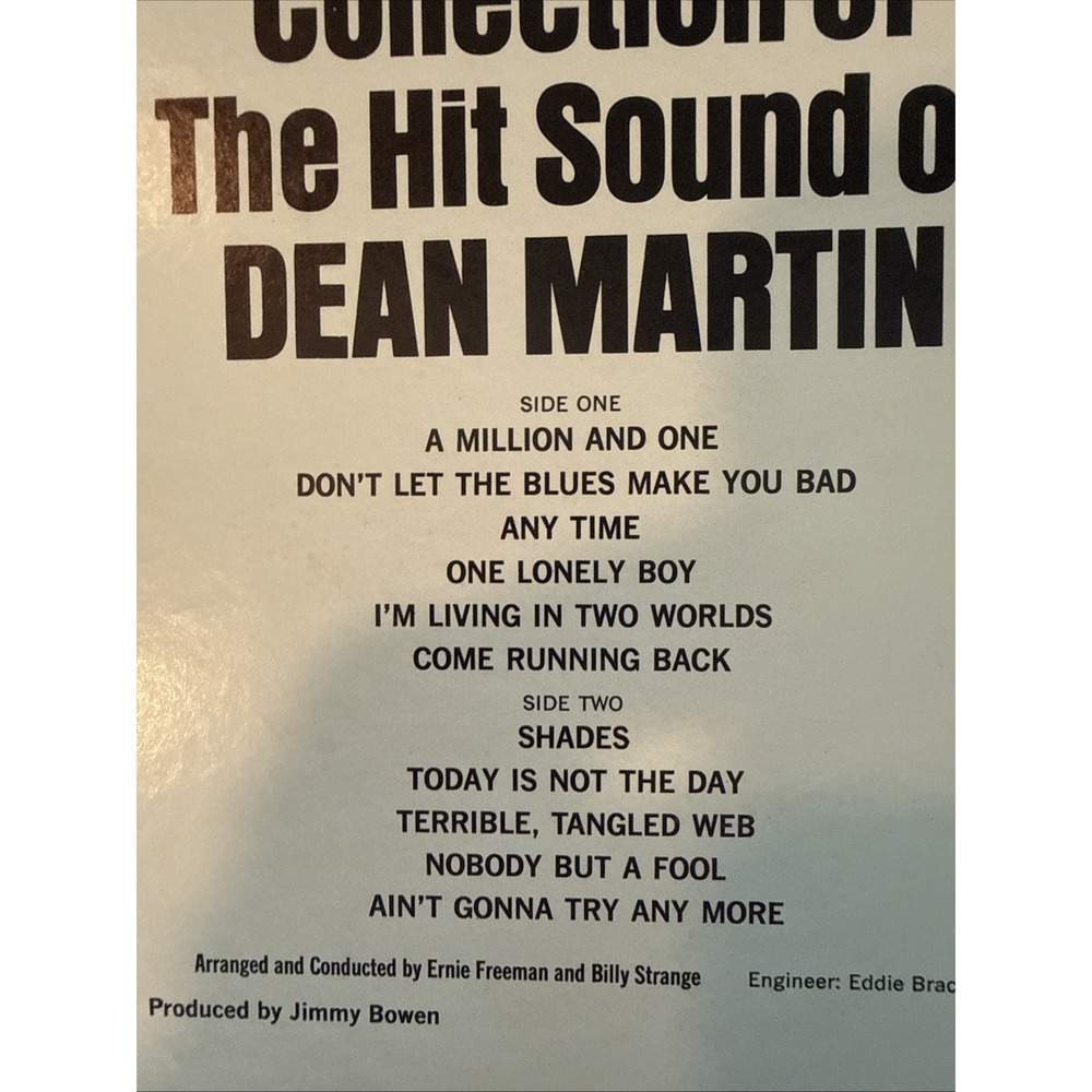 The Hit Sound of Dean Martin Vinyl Reprise RS-6213 Stereo 1966 Pop Vocal Record - Picture 4 of 8